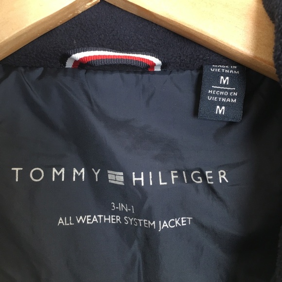 Tommy Hilfiger 3-in-1 All Weather System Jacket Women’s Size Medium Navy Blue - Picture 5 of 11